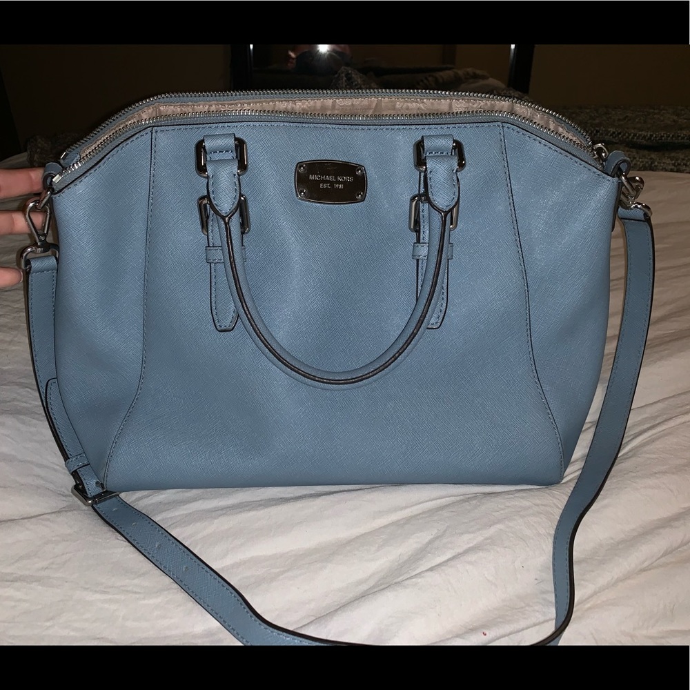 baby blue MK crossbody/shoulder purse